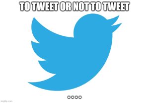 To tweet or not to tweet...